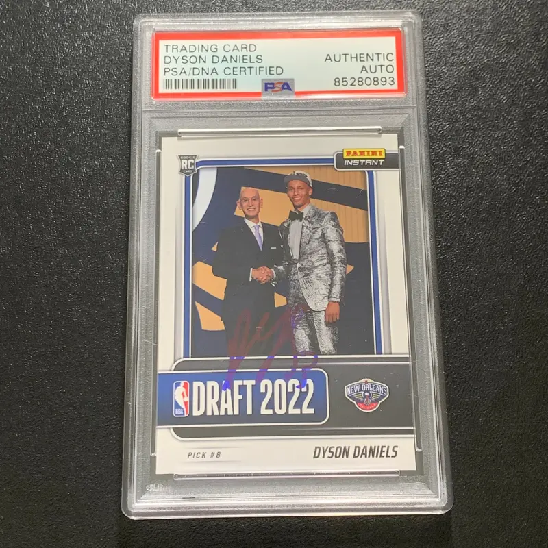 2022-2023 Panini Instant #DN8 Dyson Daniels Signed Card Auto PSA Slabbed RC Pelicans