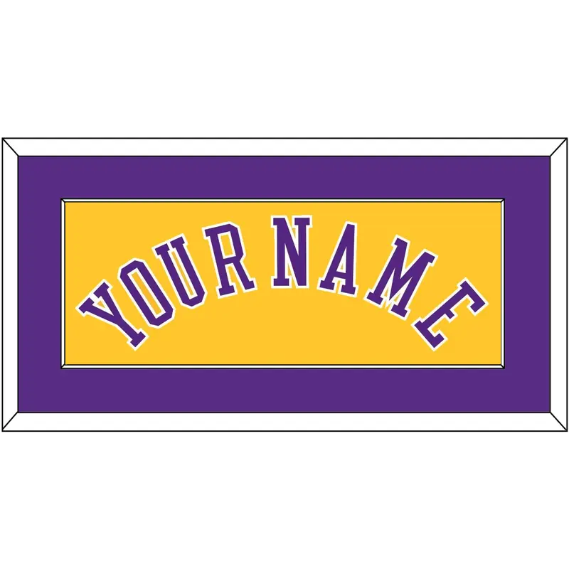 Los Angeles Name - Home Yellow (1997-1999) - Single Mat 2