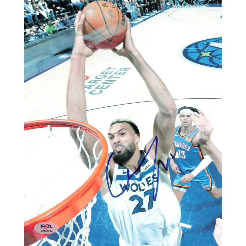 Rudy Gobert signed 8x10 photo PSA/DNA Minnesota Timberwolves Autographed