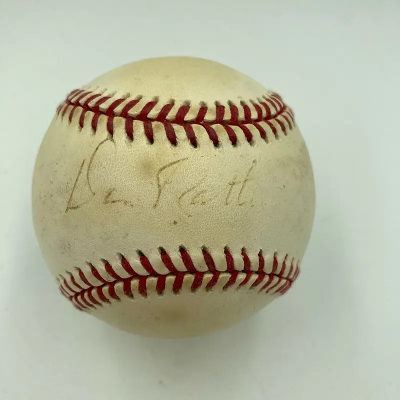 Dan Rather Signed Autographed MLB Baseball Celebrity JSA COA CBS News