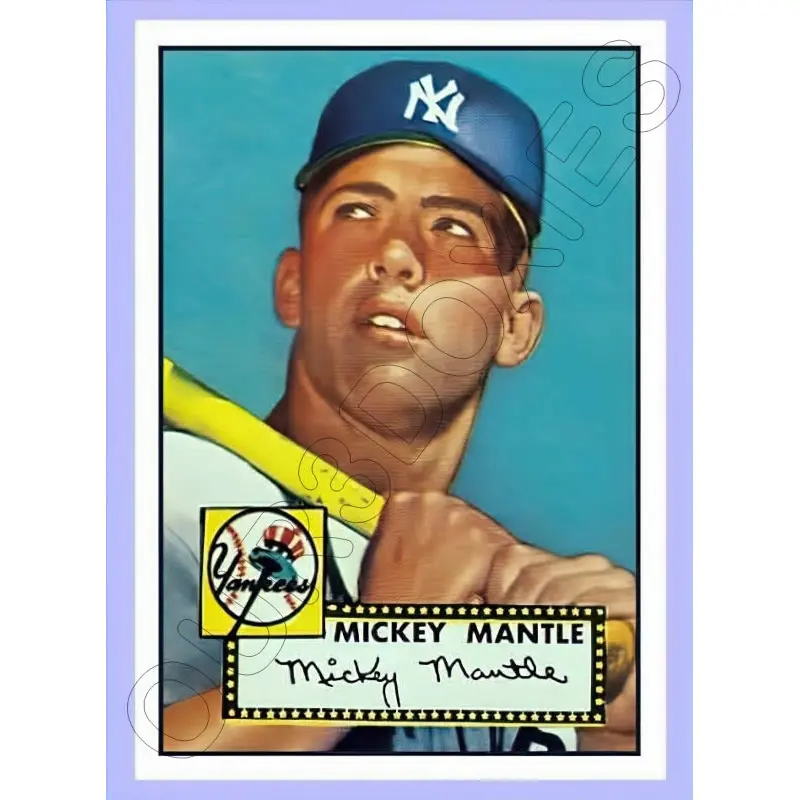 Mickey Mantle 1952 Topps Reproduction Card - 4030