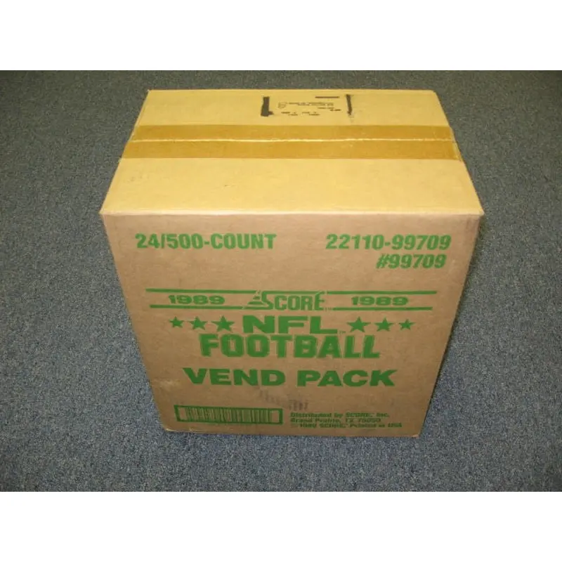 1989 Score Football Vending Case (24 Box) (Sealed)