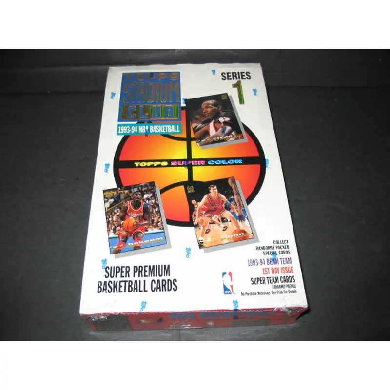 1993/94 Topps Stadium Club Basketball Series 1 Box
