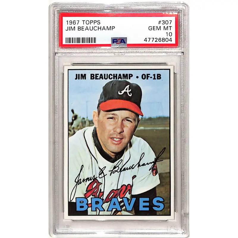 Jim Beauchamp 1967 Topps #307 PSA 10 Gem Mint