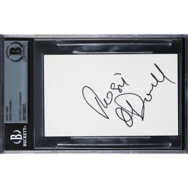 Rosie O'Donnell A League Of Their Own Authentic Signed 3x5 Index Card BAS Slab 2