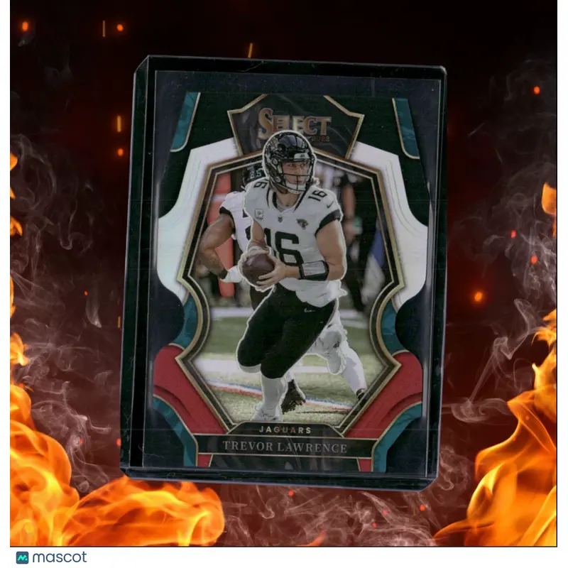 2022 Panini Select Trevor Lawrence Red and Blue Die-Cut Prizm #145