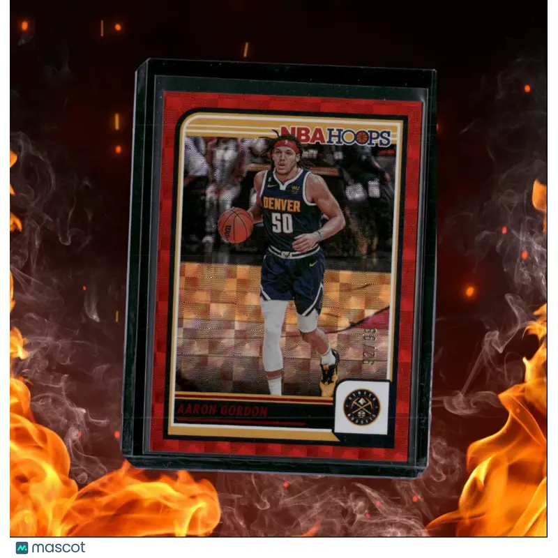 2023-24 Panini NBA Hoops Aaron Gordon Red Hyper 92/99 #179