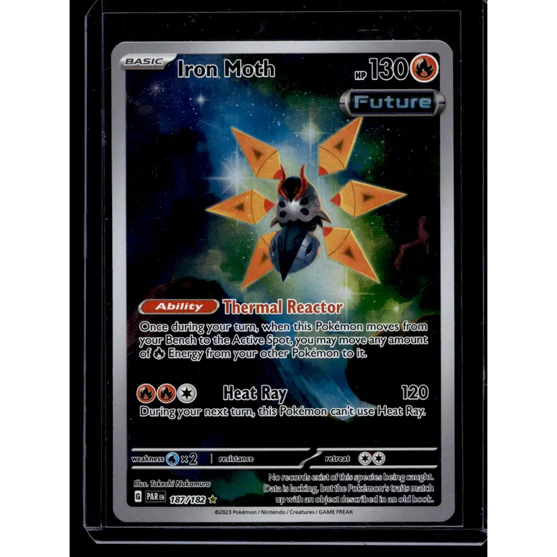 2023 Pokemon - Scarlet & Violet - Paradox Rift - Illustration Rare - Iron Moth #187