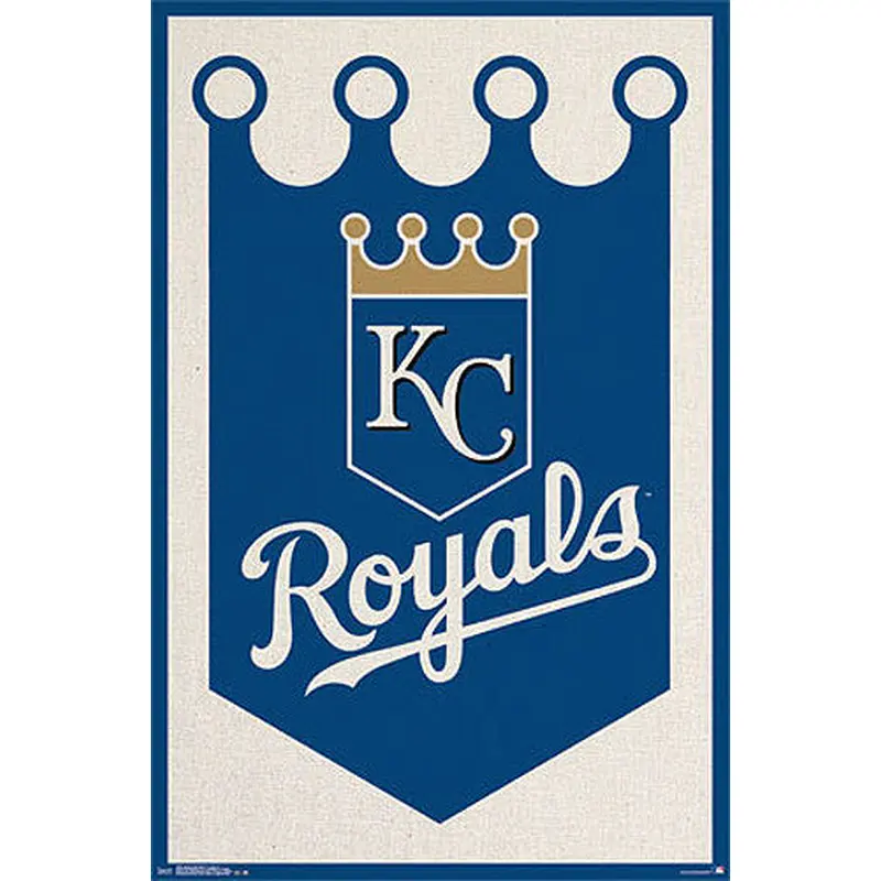 Kansas City Royals Official MLB Baseball Team Logo Wall Poster - Trends International