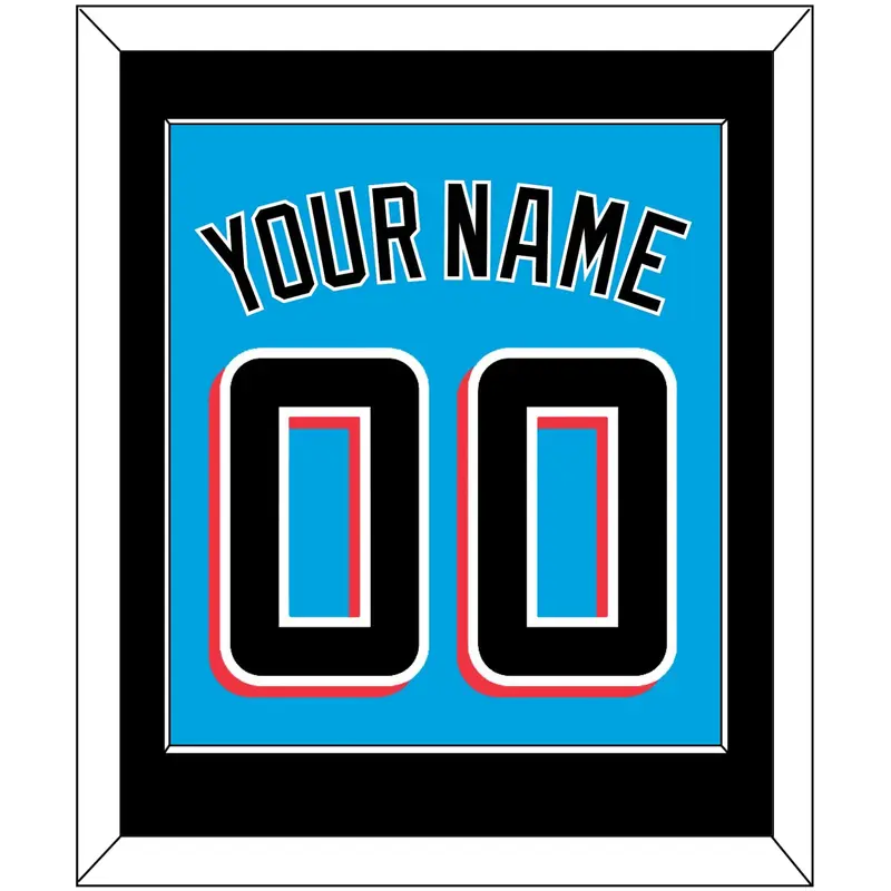 Miami Name & Number - Alternate Blue - Single Mat 2