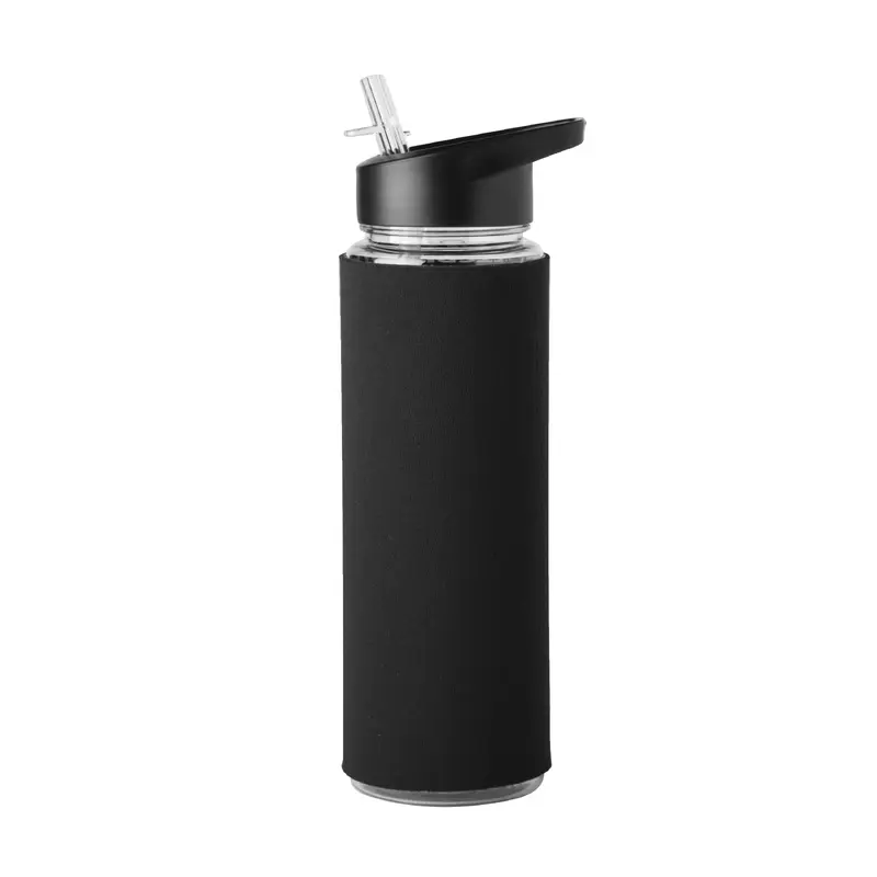Plain 25oz Plastic Flip Top Water Bottle