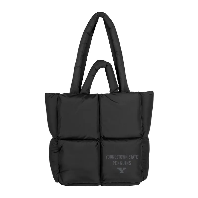 Youngstown State Black Puff Tote