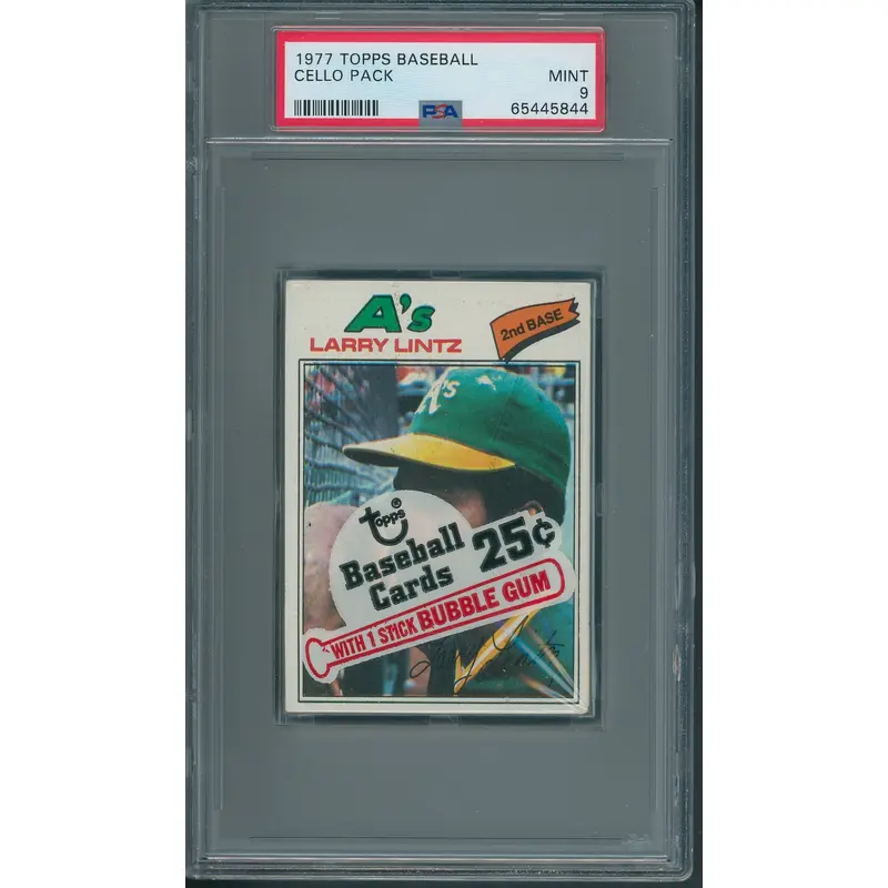 1977 Topps Baseball Unopened Cello Pack PSA 9 *5844