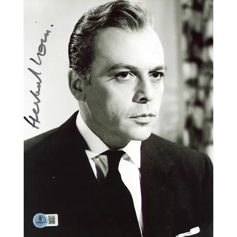 Herbert Lom The Pink Panther Authentic Signed 8x10 Vertical Photo BAS #BR41046