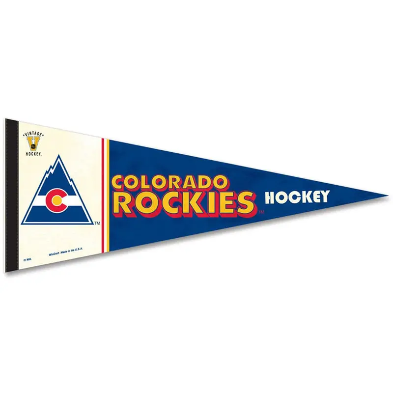 Colorado Rockies (1977-82) NHL Vintage Hockey Collection Premium Pennant - WinCraft
