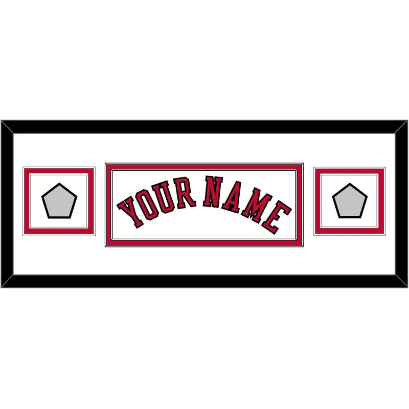 Chicago Name & 2 Champions Patches - Home White (1986-2017) - Double Mat 2