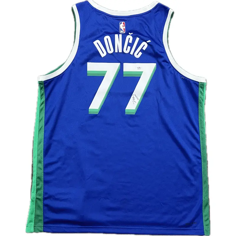 Luka Doncic Signed Jersey PSA/DNA Auto Grade 10 Dallas Mavericks Autographed