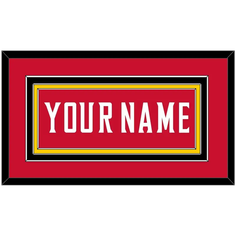 Maryland Basketball Name - Road Red (2013-2015) - Triple Mat 2