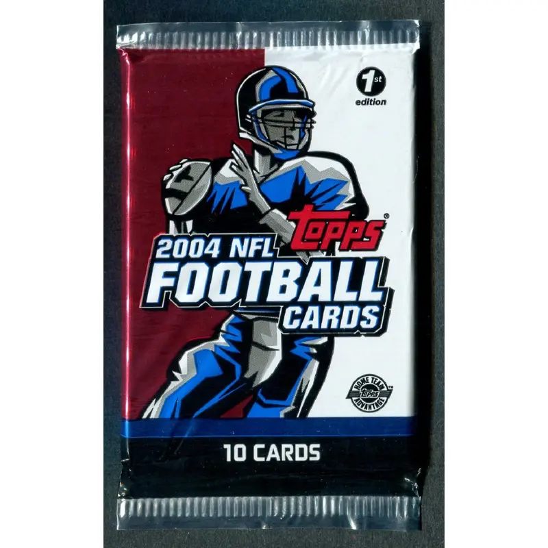 2004 Topps Football 1st Edition Unopened Pack (HTA) (10)