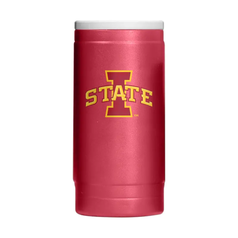 Iowa State Flipside Powder Coat Slim Can Coolie