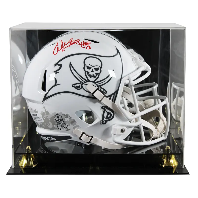 Buccaneers Warren Sapp "HOF 13" Signed STS III F/S Speed Rep Helmet W/ Case BAS