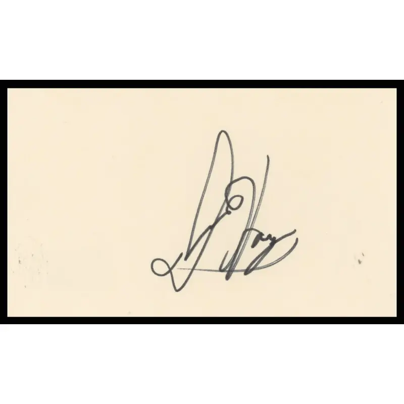 Isaac Hayes South Park Authentic Signed 3x5 Index Card Autographed BAS #BR26833