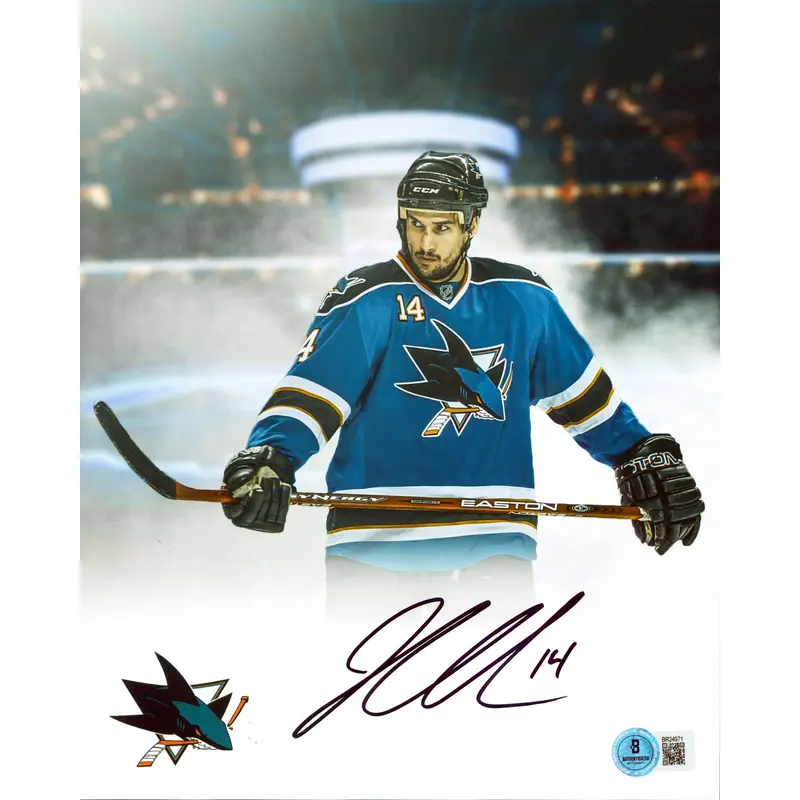 Sharks Jonathan Cheechoo Authentic Signed 8x10 Vertical Photo BAS #BR24971