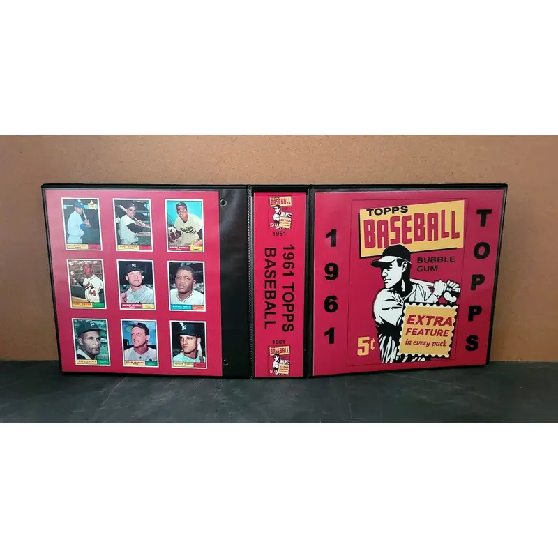 1961 Topps Baseball Cards Custom Made Album Binder Inserts 3 Sizes - 3489