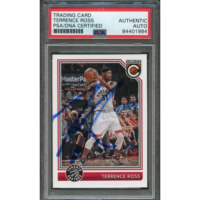 2016-17 Panini Complete #285 Terrence Ross Signed Card AUTO PSA Slabbed Raptors