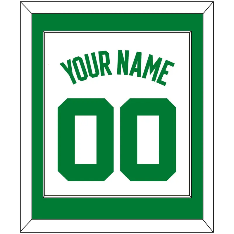Boston Name & Number - White Association - Single Mat 1 (Copy)