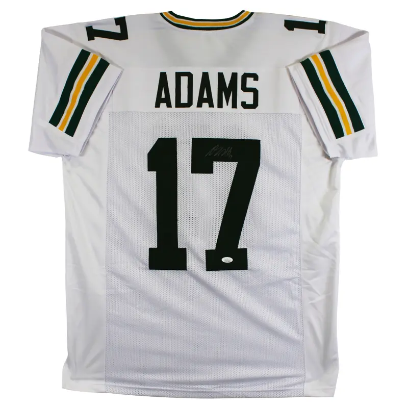 Davante Adams Authentic Signed White Pro Style Jersey JSA Witness #WPP978605