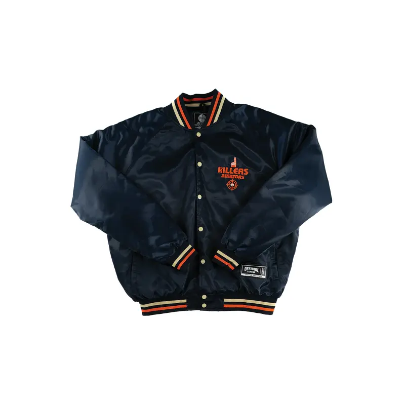 Official League The Killers x Aviators Navy Satin Jacket