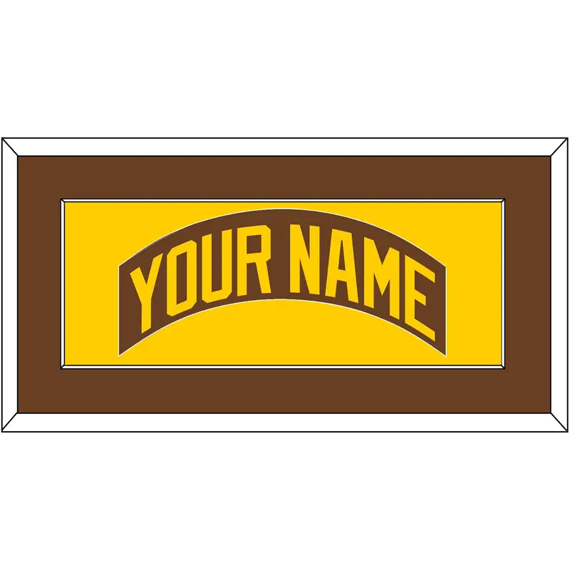 San Diego Nameplate - Road Brown (1980-1984) - Single Mat 3