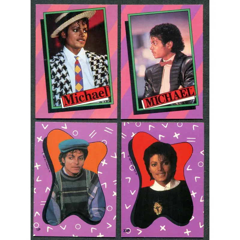 1984 Topps Michael Jackson Complete Series 1 Set (w/ stickers) (33/33) NM NM+
