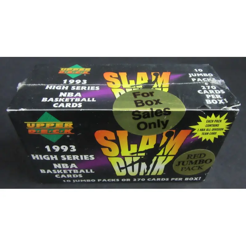 1992/93 Upper Deck Basketball High Series Jumbo Box (10/27)