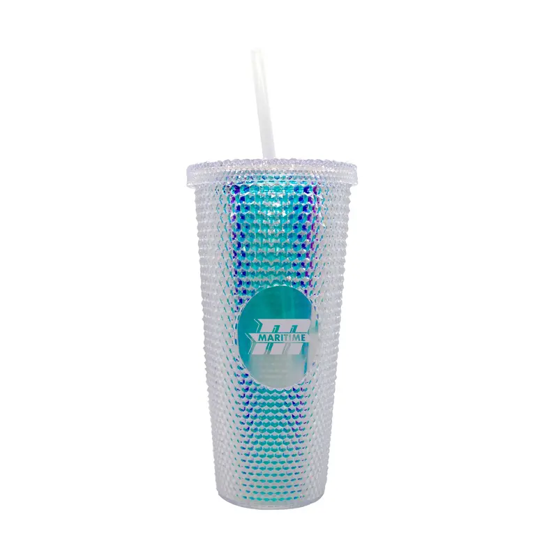 Mass Maritime Academy 24oz Iridescent  Studded Tumbler
