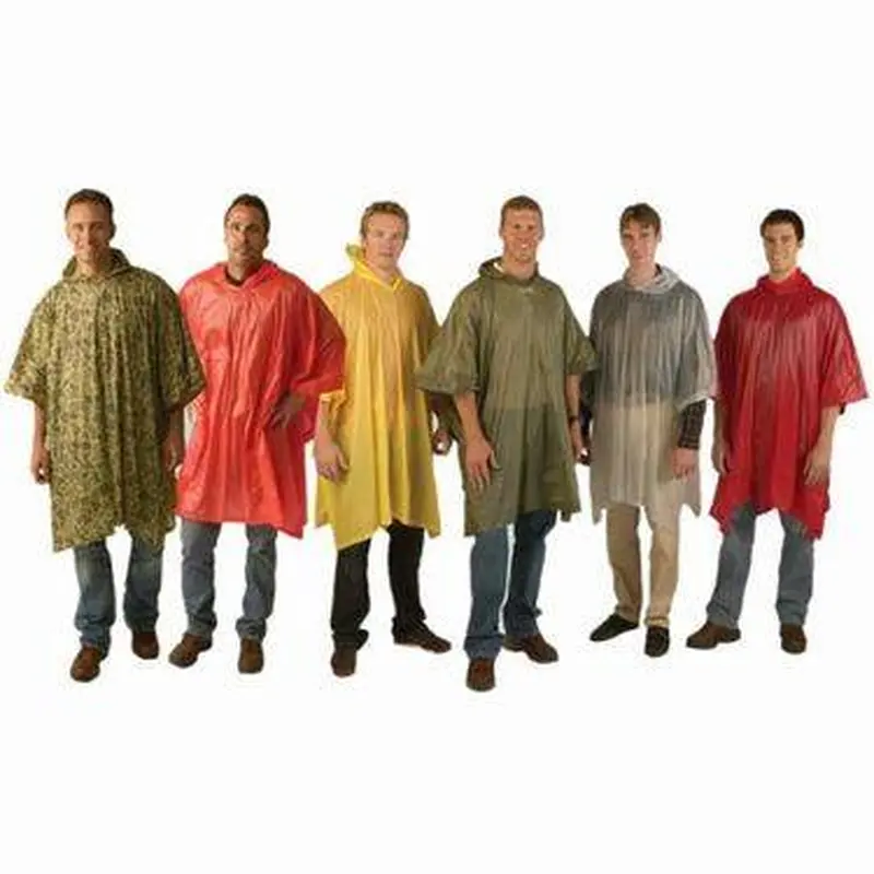 New Texsport Orange Vinyl Poncho