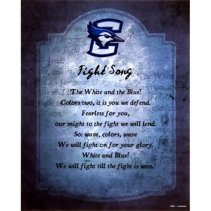 Creighton Bluejays "Fight Song" Official NCAA Premium Poster Print - ProGraphs