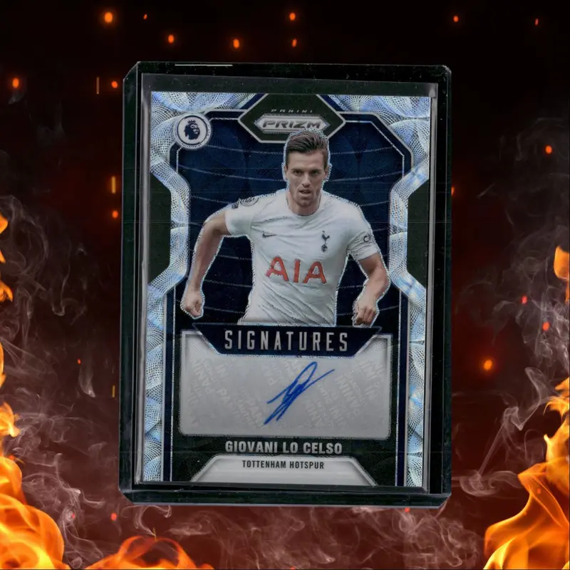 2021 Panini Prizm Premier League Giovani Lo Celso Signatures Scope Prizm Auto