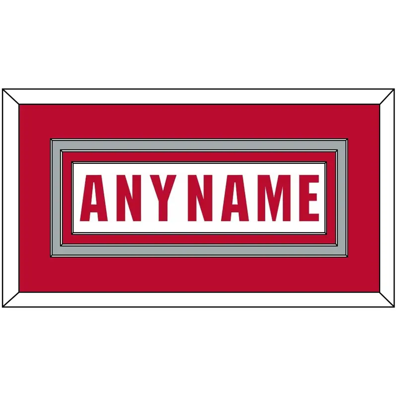 Ohio State Basketball Name - Home White (2013-2014) - Triple Mat 2