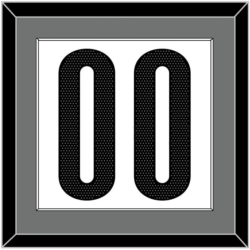 Brooklyn Number - White Association - Single Mat 2