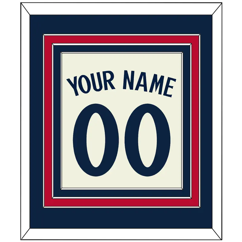 Minnesota Name & Number - Alternate Home Cream - Triple Mat 2