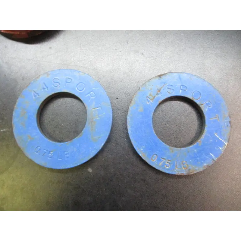 Used 44Sport Blue 0.75 lb Olympic Fractional Plates ( 2 QTY)