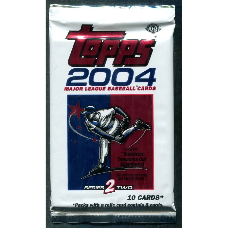 2004 Topps Baseball Unopened Series 2 Pack (Hobby) (10)