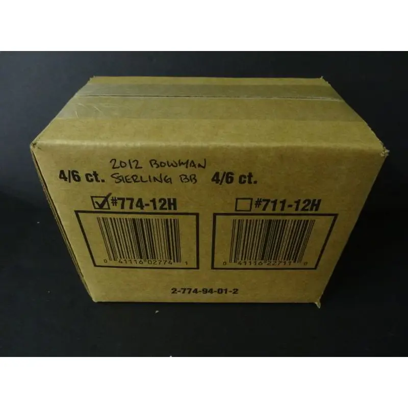 2012 Bowman Sterling Baseball Case (Hobby) (4 Box)
