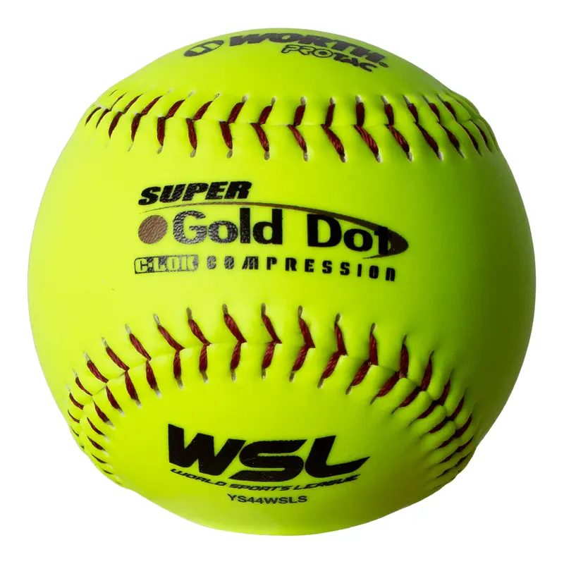 Worth Super Gold Dot 44/400 WSL 12" Slowpitch Softballs - YS44WSLS