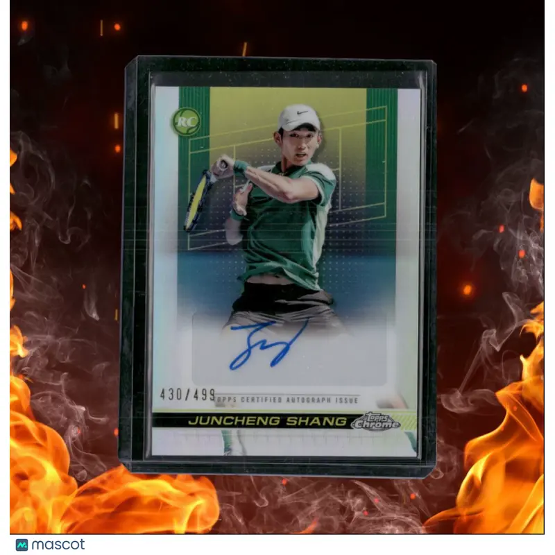 2024 Topps Chrome Tennis Juncheng Shang Refractor Rookie Auto 430/499 #TCA-JSG