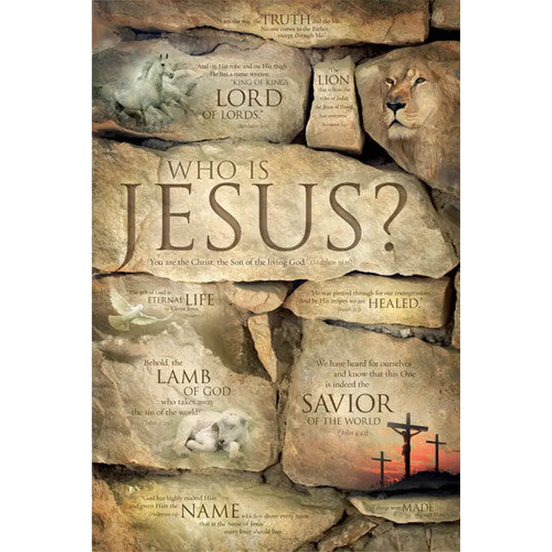 Who is Jesus? (10 Verses) Biblical Inspirational Poster - Slingshot