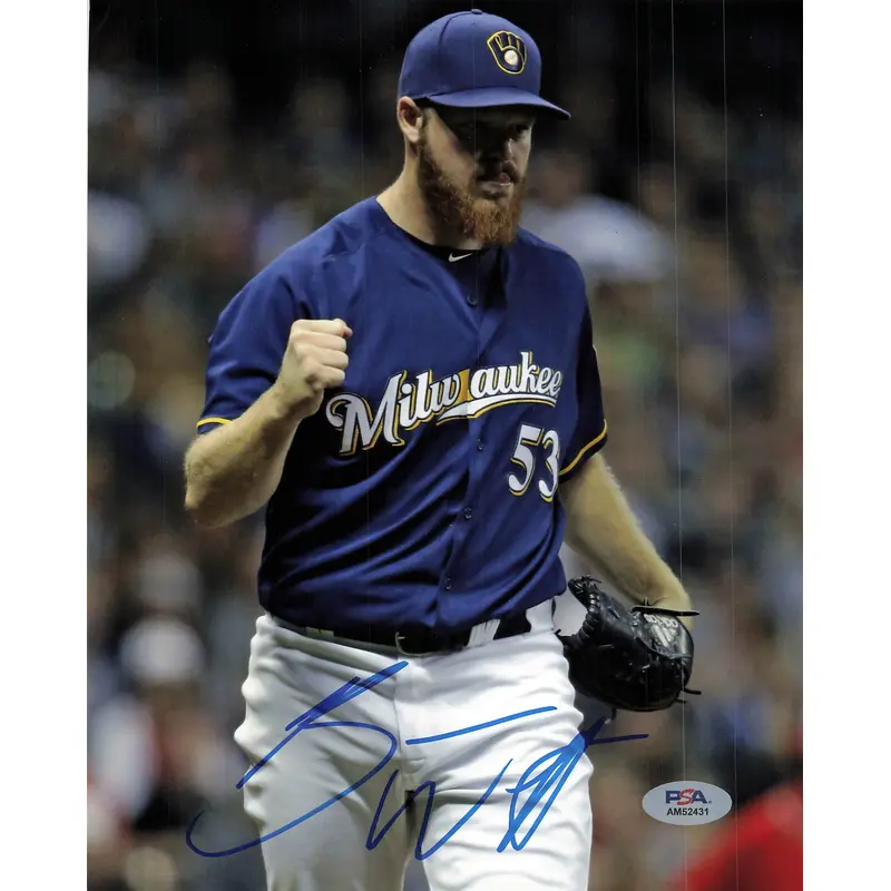 BRANDON WOODRUFF signed 8x10 photo PSA/DNA Milwaukee Brewers Autographed