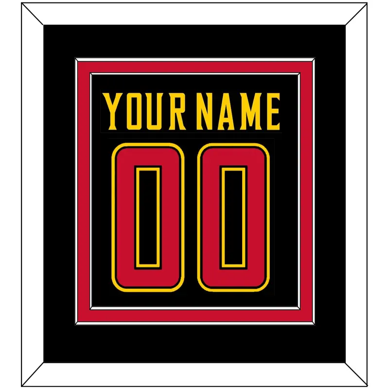 Maryland Basketball Name & Number - Road Black (2013-2015) - Double Mat 4